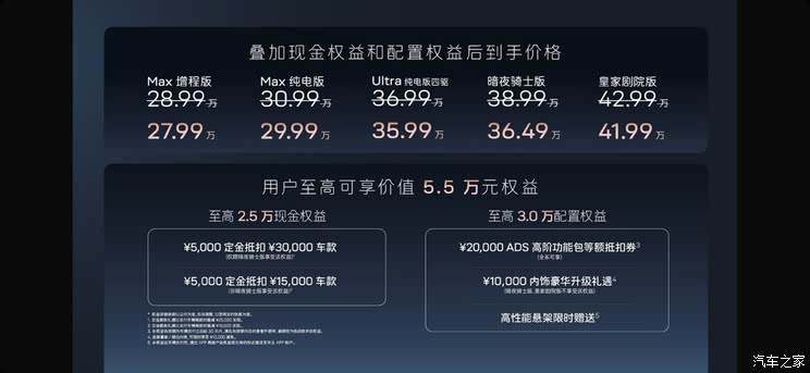 限时售27.99万起 2025款阿维塔11上市 新增暗夜骑士版车型